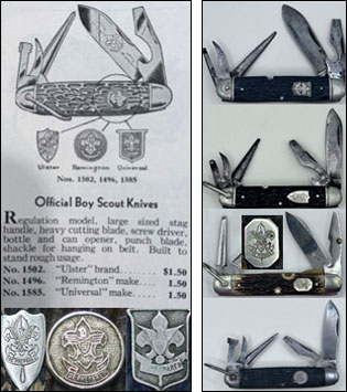 Vintage boy scout knives