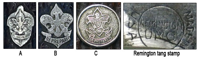 identification of remington scout knives